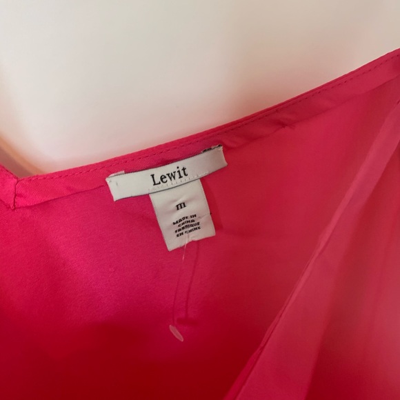 Lewit Pink Rouge Ruffle Silk Camisole - Picture 8 of 8